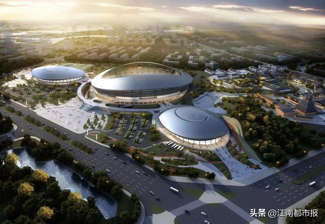 萍乡市奥林匹克体育中心即将建成完工